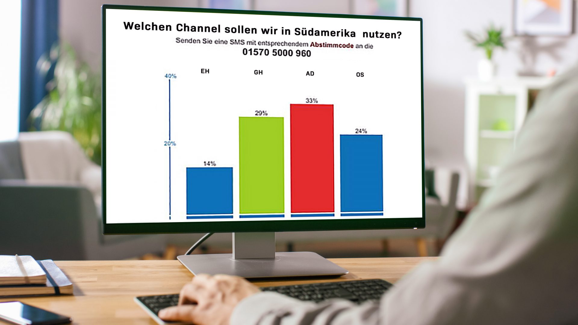 Voting App für Online Events von bho kommunikation